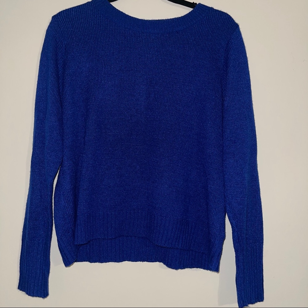 Cropped Blue Sweater